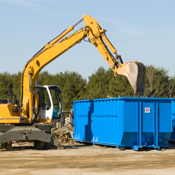 can i choose the location where the residential dumpster will be placed in Kempton Indiana